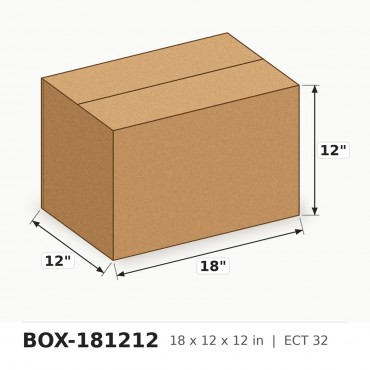 Box 18 X 12 X 12 - Per Box, Sold in Bundles of 25
