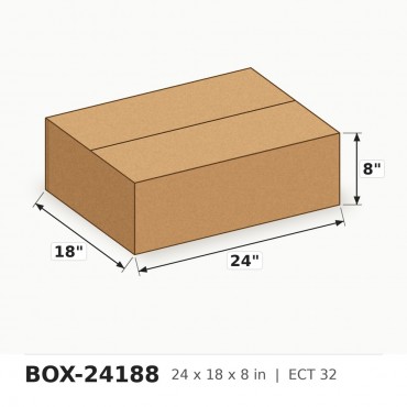 Box 24 X 18 X 8 - Per Box, Sold in Bundles of 25