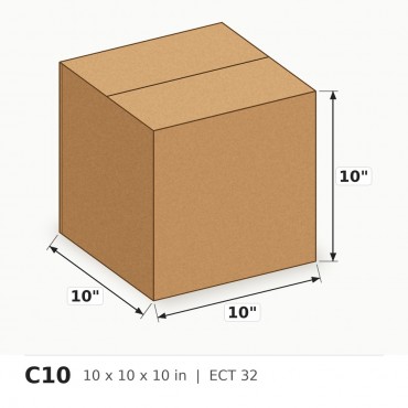 Box 10 x 10 x 10 - Per Box, Sold in Bundles of 25