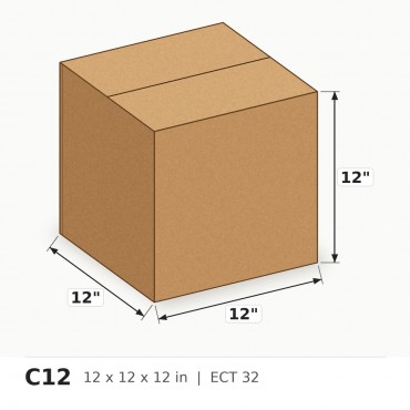 Box 12 x 12 x 12 - Per Box, Sold in Bundles of 25