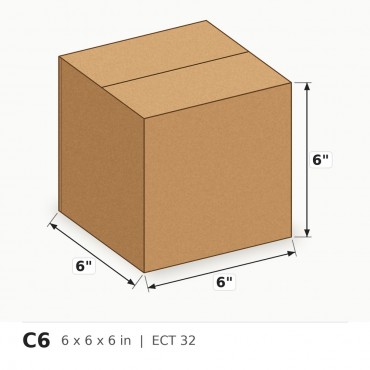Box 6 x 6 x 6 - Per Box, Sold in Bundles of 25