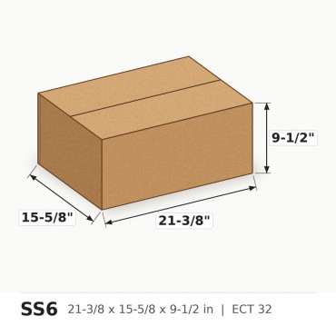 Box 21 3/8 X 15 5/8 X 9 1/2 - Per Box, Sold in Bundles of 25