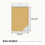 Kraft Bubble Mailer 9 1/2 x 13 1/2 inch - Case of 100