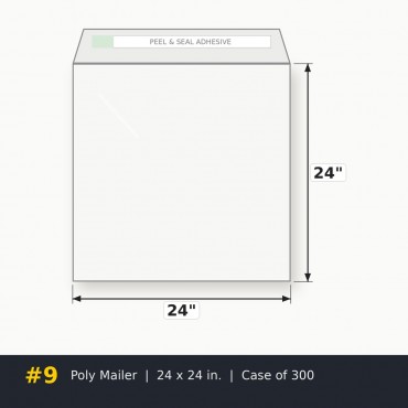 Poly Mailer #9 – 24 x 24 in. – Case of 300