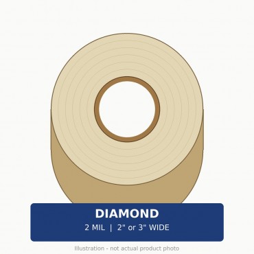 Diamond Packing Tape 2 Mil - Case (36 rolls of 2 in. or 24 rolls of 3 in.)