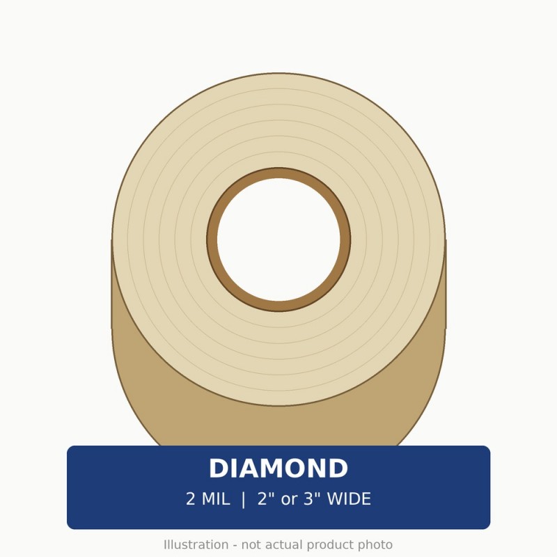 Diamond Packing Tape 2 Mil - Case (36 rolls of 2 in. or 24 rolls of 3 in.)