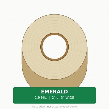 Emerald Packing Tape 1.9 Mil - Case (36 rolls of 2 in. or 24 rolls of 3 in.)