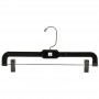 14" Bottom w/ vinyl clips 14" Pant/skirt hanger with vinyl-cushioned clips HAN-5131B