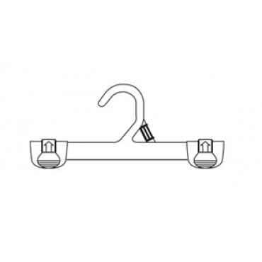 14" Heavy Weight Sliver Hook Bottom Hanger Recycled HAN-6014