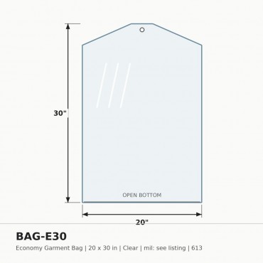 Poly Bag ECO 20X30 - Box of 613 bags