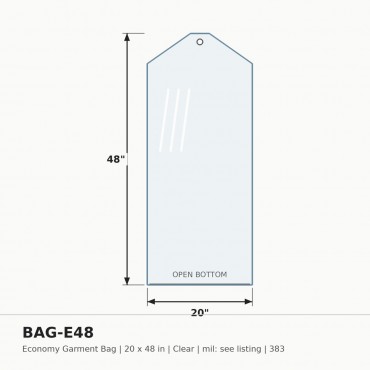 Poly Bag ECO 20X48 - Box of 383 bags