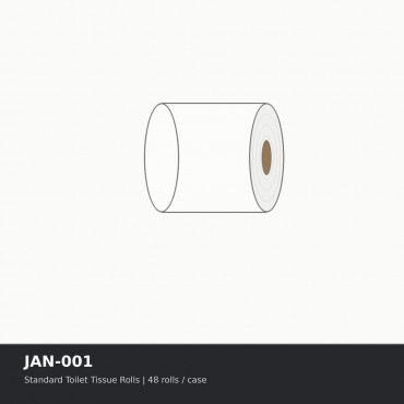Standard Toilet Tissue Rolls - Case of 48 rolls