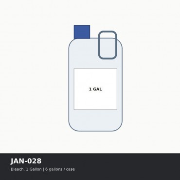 Bleach, 1 Gallon - Case of 6 gallons