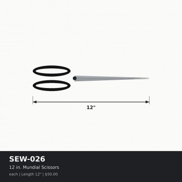 12 in. Mundial Scissors - Each