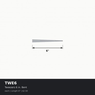 Tweezers 6 in. Bent - Each